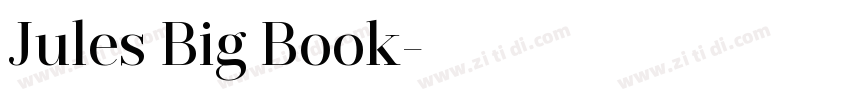 Jules Big Book字体转换